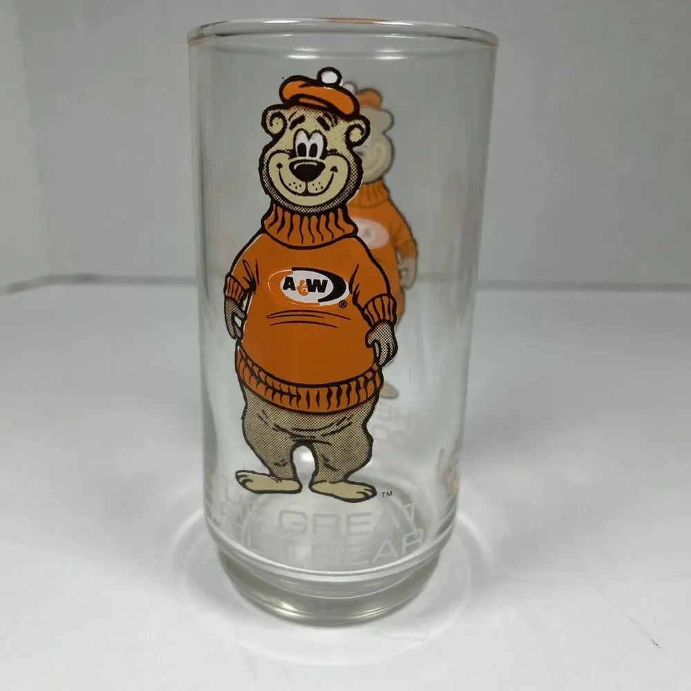 Vtg 1970's A&W 16 Oz Root Beer Glass 